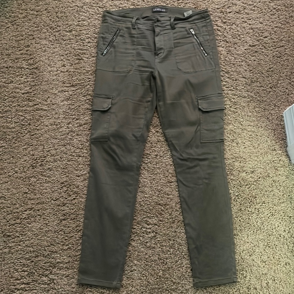 Level 99 military green pants. Stretchy and comfortable. Womens 30 cargo